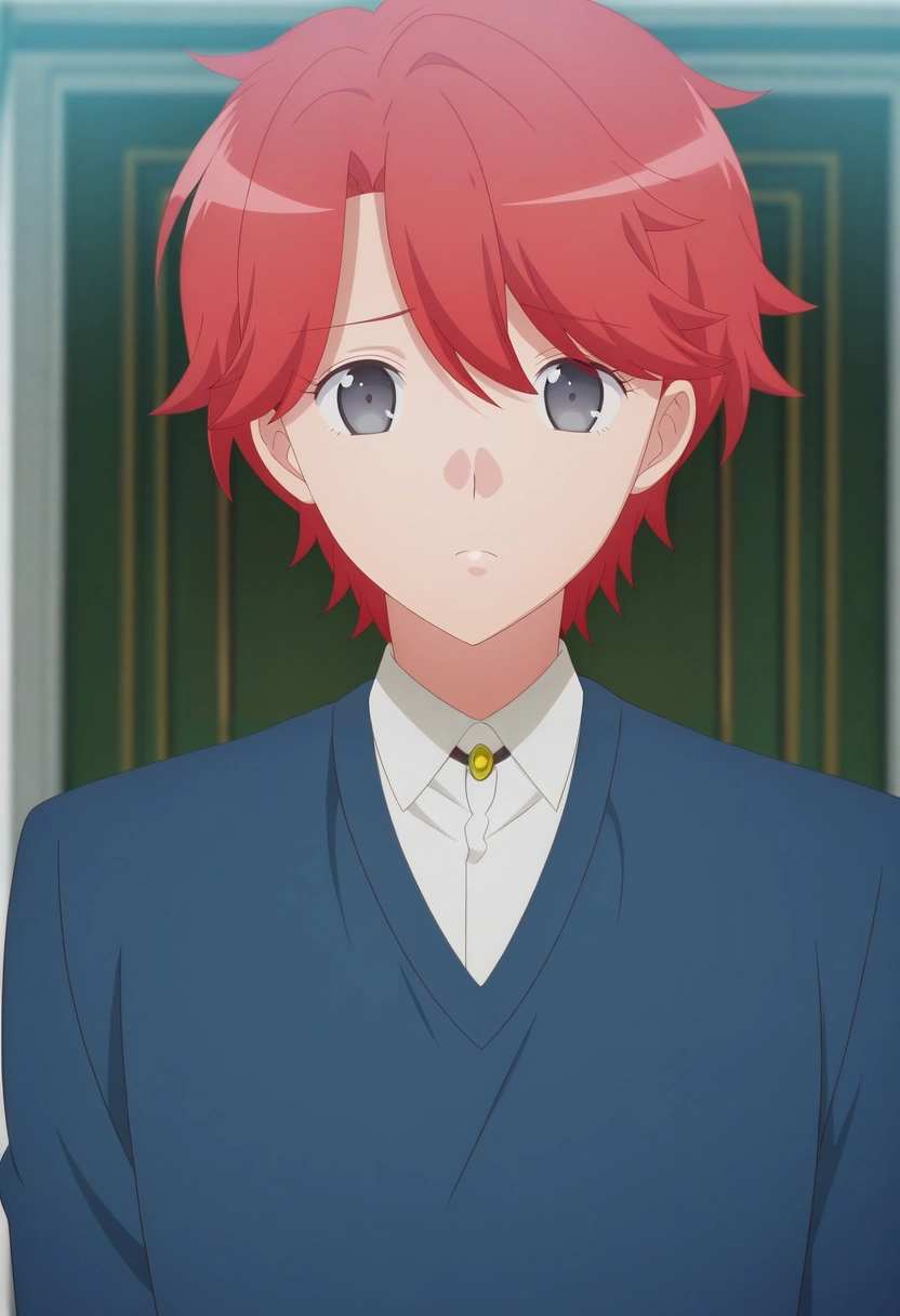 masterpiece, best quality, , anime screencap, anime coloring, official style,, 1boy, solo, male focus, <lora:sirius_dieke_ilxl:0.94>, sirius_dieke, red hair, grey eyes, short hair, ,