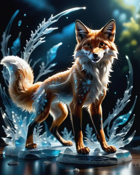 score_9, score_8_up, score_7_up, intricate details, rating_safe,
<lora:BioIceCrystalsPONY:1>, 1boy(made out of Jed-Blmicry, bioluminiscence, translucent,
fox,
full body, looking at the viewer, solo, smiling), detailed background, depth of field, subsurface scattering,
<lora:ral-chrosc-clr:0.3>, ral-chrosc-clr,
<lora:xl_more_art-full_v1:0.3>,
<lora:add-detail-xl:0.3>