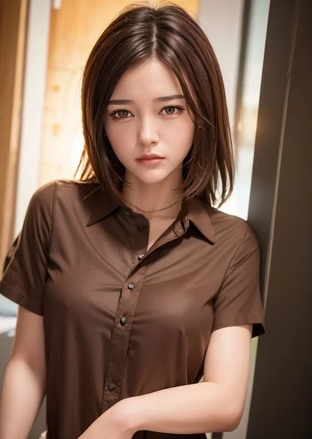 <lora:zyd232_ChineseGirl_v1.6:0.6>, (brown hair:1.5), (shirt:1.5), (dim:1.6), (dark night:1.5), alley, (half-closed eyes:0.8), (collared shirt:1.1), (photorealistic:1.4), (masterpiece:0.2), (best quality:1.0), (ultra highres:1.0), 8k, RAW photo, 1girl, detailed skin, looking at viewer,