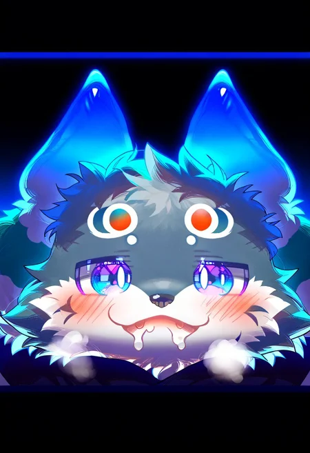 score_9, score_8_up, score_7_up, zuppu11, ((((sdgs)))), Expressiveh, megemaru (kemogashima), blushing, drooling, steamy breath, 1boy, furry, cute, kemono, solo, rating_questionable
