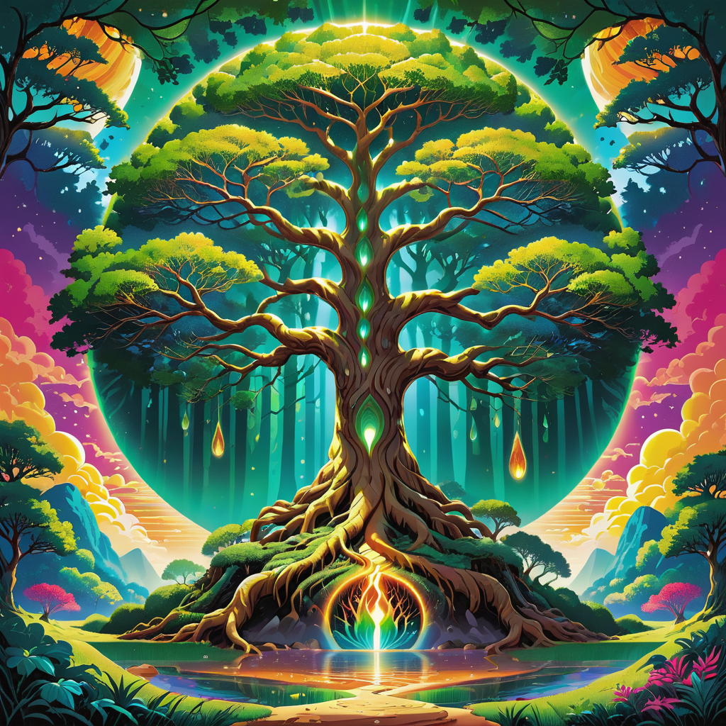 Simple Vector Art of (Hidden Photo:1.3) of (Ultra detailed:1.3),(Fearful:1.3) Forest Green, deafening,dire, metal trinket depicting a person, mottled Peninsula, clement weather, Maximilien Luce, pop Art style . bright colors, bold outlines, popular culture themes, ironic or kitsch, Iridescent Shell: A seashell that reflects light in rainbow hues, creating a shimmering effect.,Wood: Various types of wood with natural brown hues, used in construction, tools, and furniture.,Sequined Robe: A robe adorned with tiny, reflective sequins, creating a dazzling effect when worn.,<lora:linquivera:0.7> linquivera, <lora:Yggdrasil_V1_SDXL:0.5> yggdrasil,(by Artist Lisa Frank:1.3),Highly Detailed,(Classical Realism:1.3),(Oversaturated:1.3), 2D flat, simple shapes, minimalistic, professional graphic, flat color, high contrast, Simple Vector Art