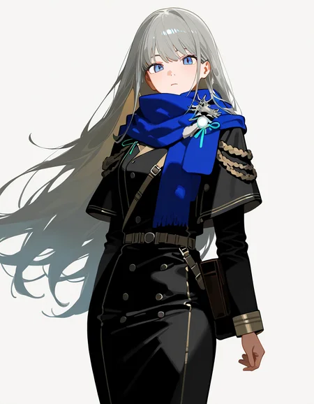 bkornblume,1girl,solo,looking at viewer,simple background,white background,cowboy shot,<lora:bkornblume-000012:1>,, masterpiece, best quality, very aesthetic, absurdres,newest, incredibly absurdres,
