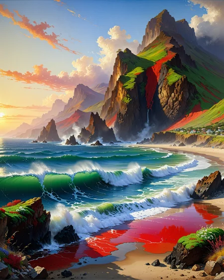 Creator Landscape,
(style ofThomas Moran (Pacific grandeur)),
cockle filtering tide, Red tide algal bloom coastline, pele's hair volcanic glass, AcademicLandscape/seascapes_objects,
<lora:extremely_detailed:0.8> extremely detailed,
<lora:add-detail-xl:0.3>,
<lora:dreamshaperXL10_lora:0.3>
detailxl,
advntr,