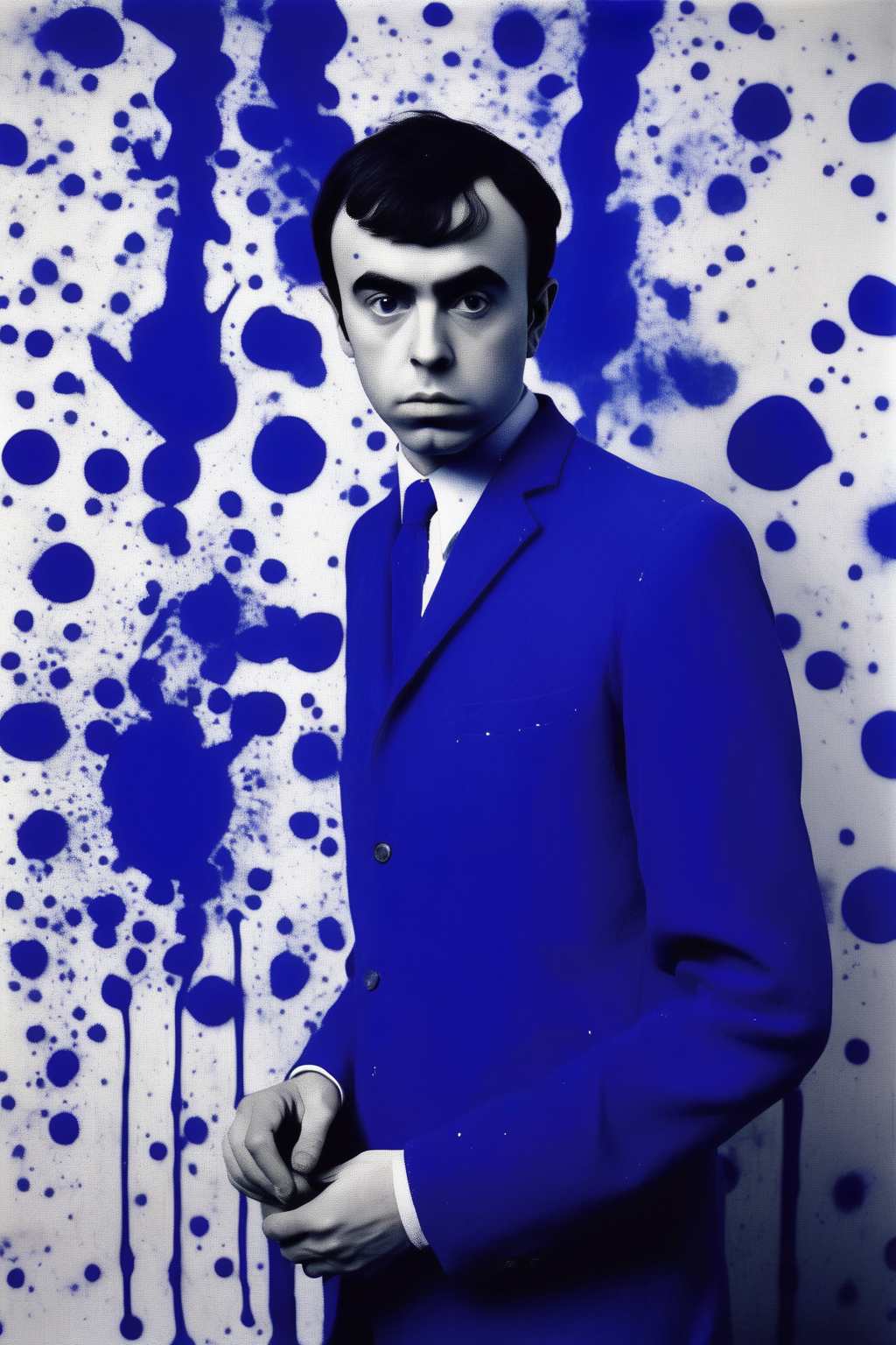 <lora:Yves Klein Style:1>Yves Klein Style - self portrait