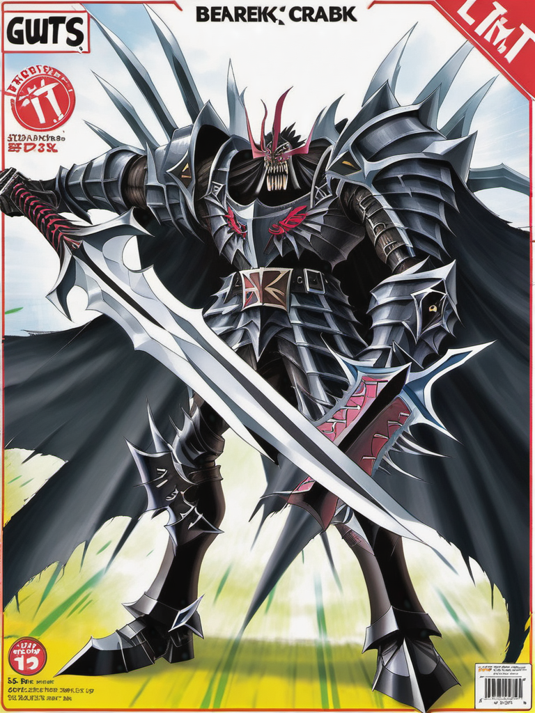 guts from berserk as a crazed beast knight holding a massive sword,art by asmaria,<lora:AsMaria_Style_XL_Digimon_Illustrator:0.75>