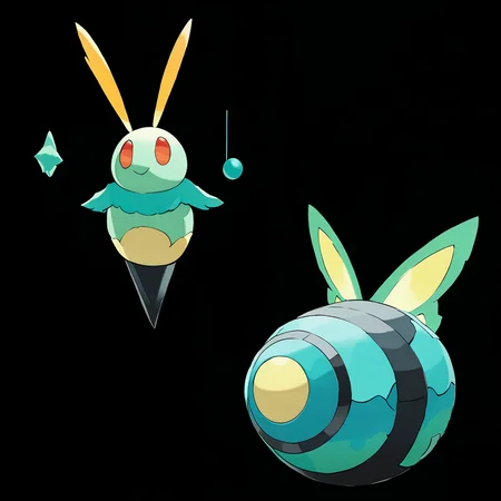 <lora:pokemon_pony_xl:1>, watercolor creature art like pokemon, Type: Water, Type: Rock, Egg Group: Water 2, is a pokemon creature that It has a Teal stripe down its back that can flash brightly when it is in pursuit or fleeing,It has a Cyan crest that flares up in the presence of Dark Fairy magic a detector of unseen forces,It has a Cyan mantle that it drapes over its shoulders a mark of its status within the Fighting community,The creature can retract its limbs into its body, adopting a spherical shape to roll away from threats,Its yawn creates a Copper ripple in the air a visible sign of its deep connection to the Electric forces score_9, score_8_up, score_7_up, score_6_up, score_5_up, score_4_up. Simple black background, (Masterpiece:1.3) (best quality:1.2) (high quality:1.1)