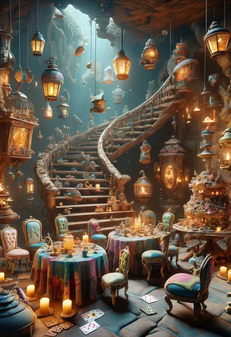 hyper detailed masterpiece, dynamic realistic digital art, awesome quality,unclear quagmire,sorrowful curiouser and curiouser,tender covert hideout depth of field (dof),menger sponge, ignition,mind-boggling,splashed,flare,DonMT34P4rtyXL <lora:DonMT34P4rtyXL-v1.1-000008:0.8>
