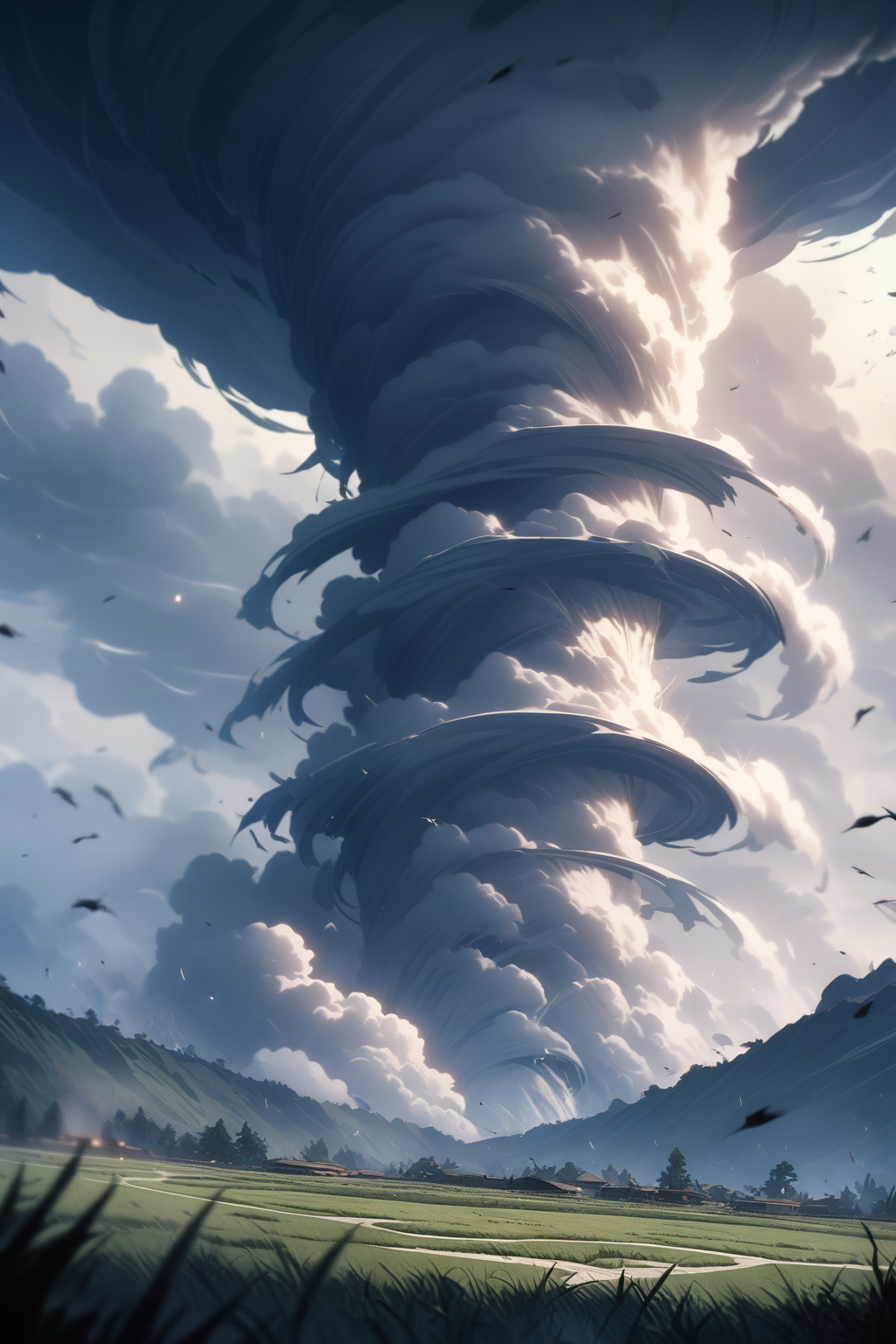 nature, air, wind, tornado, no humans, masterpiece, best quality