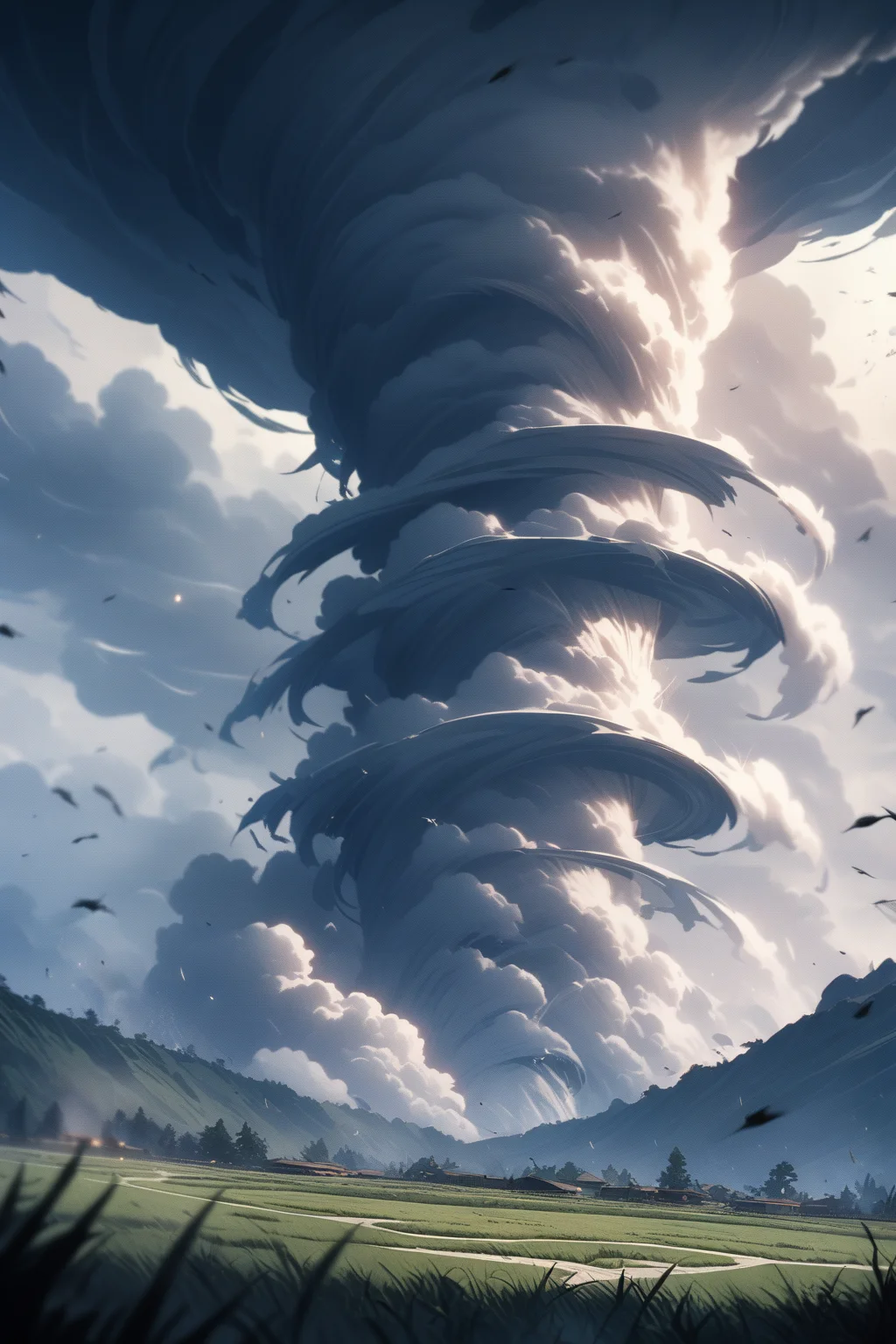 nature, air, wind, tornado, no humans, masterpiece, best quality