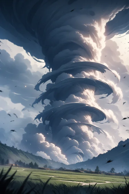 nature, air, wind, tornado, no humans, masterpiece, best quality