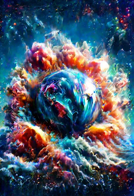 (Bubbleworld:1.2) in a colorverse, miniature planet inside with city and sky  <lora:XL_Rainbow_Style:0.33> <lora:ais-wvs-sdxl:0.35> ais-wvs <lora:Cloudz_Style_SDXL:0.35> ais-cloudz <lora:Space_Nebula_Style_SDXL:0.35> mad-nbla <lora:XL_RMSDXL_Creative:0.8>, subsurface scattering, Photorealistic, Hyperrealistic, analog style, realistic, film photography, soft lighting, heavy shadow