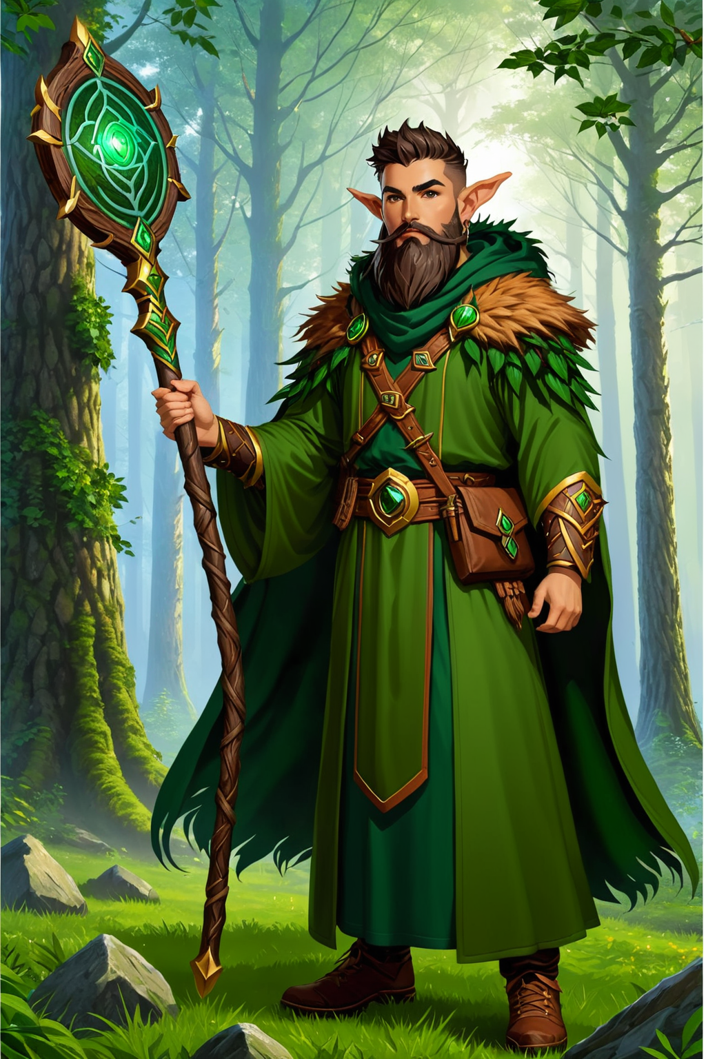 fantasy class, Druid, <lora:Fantasy_ClassesXL:1>