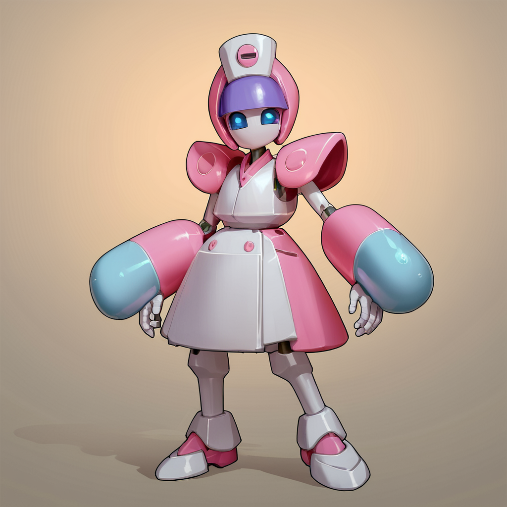 score_9, score_8_up, score_7_up, score_6_up, score_5_up, score_4_up, source_anime,  neutranurse, robot, action pose