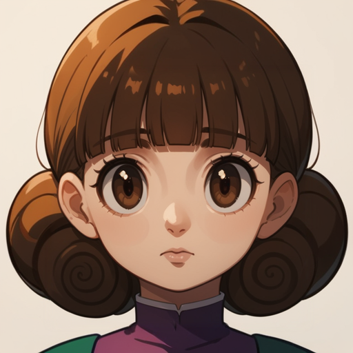 score_9, score_8_up, score_7_up, source_anime, (portrait:1.2), <lora:MsMari:1> ms_mari, brown hair, short hair, bangs, blunt bangs, brown eyes, dress, cinnamon bun hair