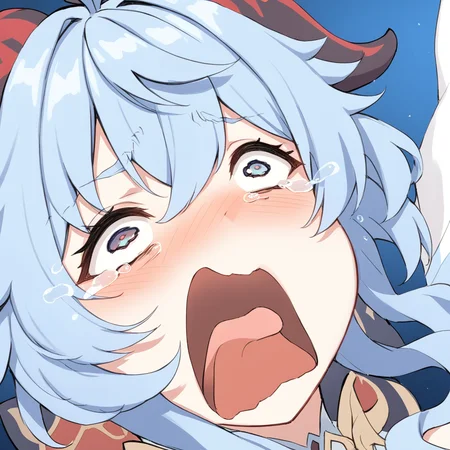<lora:XL_crying_aqua(kohaku_delta)-000009:1>,open mouth,solo,tears,crying,blush,crying with eyes open,ganyu \(genshin impact\),, masterpiece, best quality,
