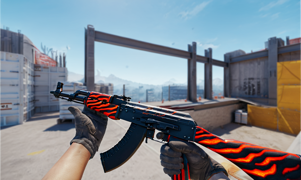 cinematic film still cinematic photo breathtaking lava, rocks, pov, ak47skins, gloves, counter-strike, holding weapon, <lora:ak47Skins_v1:0.8> . award-winning, professional, highly detailed . 35mm photograph, film, bokeh, professional, 4k, highly detailed . shallow depth of field, vignette, highly detailed, high budget Hollywood movie, bokeh, cinemascope, moody, epic, gorgeous, film grain, grainy