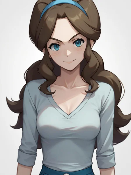 score_9, score_8_up, score_7_up, best quality, masterpiece, 4k, uncensored, perfect lighting, very aesthetic, anime, BREAK
1girl (hildas mum), <lora:hildas_mum-PD-1.0:1>,
cover art, simple simple background, pokemon, light smile