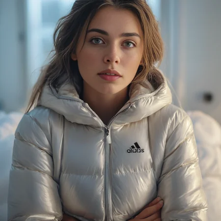 ((nsfw revealing outfit, large cleavage, freezerroom)) scene,squatting two nordic 40 year old women in (poofy <lora:adidas_puffer_jacket_v1:0.7> adidas_puffer_jacket shiny quilted nylon puffer cropped vest). A large puffer quilted cloak cropped vest draped over her shoulders and wearing a winter puffer cropped vest. Long wet hair. Ethereal Warrior Princess. freezer room covered in snow and ice, Erotic, sensual, surreal. Detailed face. Perfect eyes, highly detailed beautiful expressive eyes, detailed eyes. 35mm photograph, film, bokeh, professional, highly detailed dynamic lighting, photorealistic, 8k, raw, rich, intricate details, key visual, vivid colors
<lora:Midjourney Image Enhancer XL v1:1>