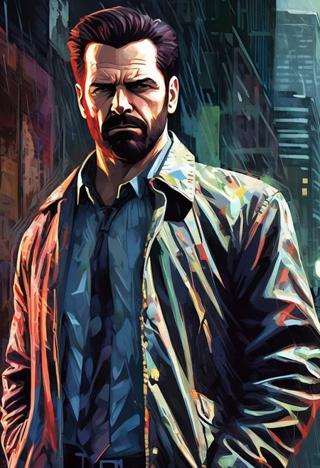 detailxl, high quality,,
(dark artistic blank background:1.3)
(standing, looking at viewer, angry, dark:1.4),
(digital-painting, Portrait of Max Payne,:1.8),
(detective cop in jacket in new york street)