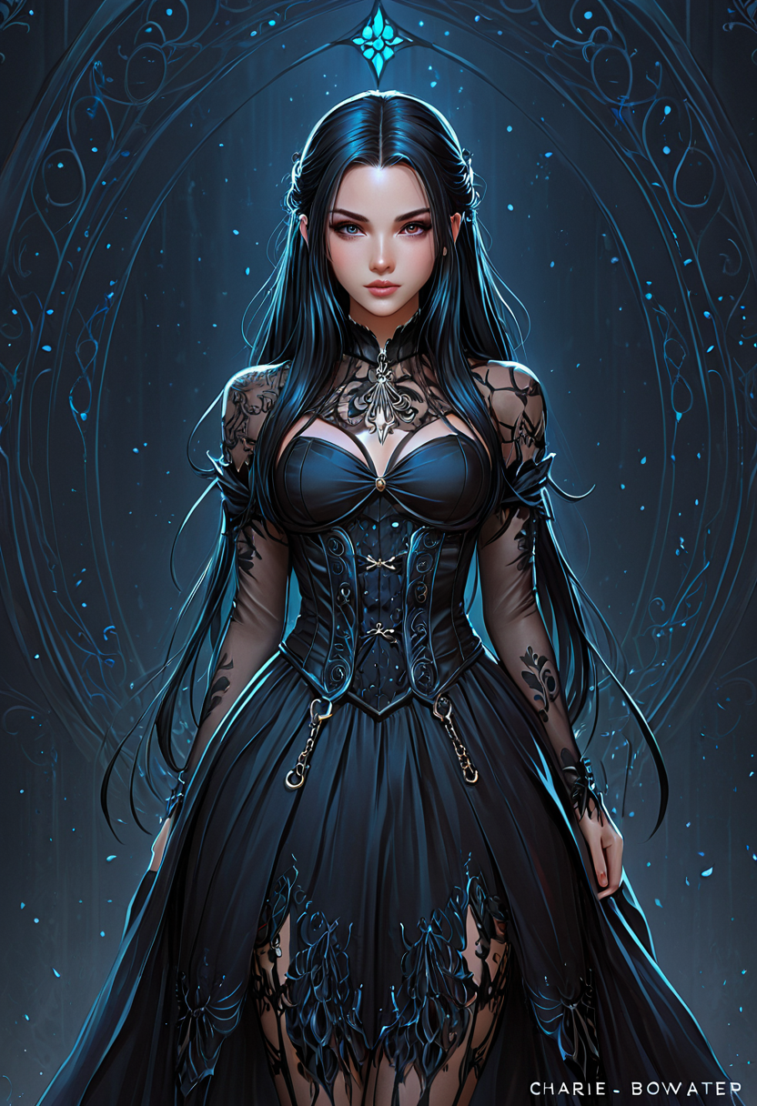anime artwork <lora:CB-Gothic-000004:1>,Charlie Bowater,gothic art,<lora:Princess-SDXL:1>,Charlie Bowater, . anime style, key visual, vibrant, studio anime,  highly detailed