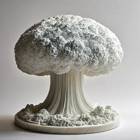 <lora:perfection style:0.3> perfection style
<lora:sculpture v3:0.9>
Marble sculpture
 <lora:nuclear explosion style:1> nuclear explosion style