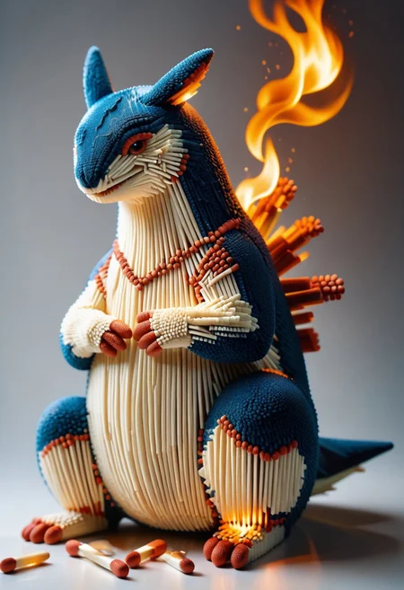score_9, score_8_up, score_7_up, score_6_up, (pokemon Typhlosion), WORLD MORPH MATCHES, FIRE, body made of matches