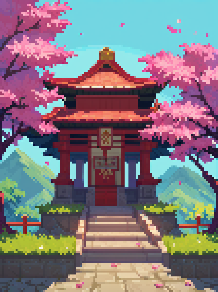 score_9, score_8_up, score_7_up, PDXL, <lora:HyperLightDrifterV1_Merged:1>, pixel art, hyperlight, hyper light drifter, 
{ floating islands, cherry trees, temple, glowing runes, dead giant creature, night, night sky|
forests, lake, mountains, detailed sun, reflections|
skyscraper, slightly overgrown, snow, night, night sky|
a walkway in the middle of cherry trees, japanese temple at the end|
city viewed from a top of a mountain, night, night sky}