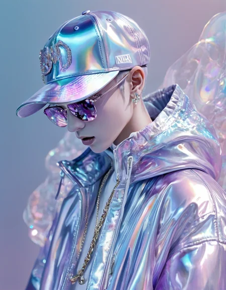 novuschroma84 style iridescent hip hop music <lora:novuschroma84 style:1>