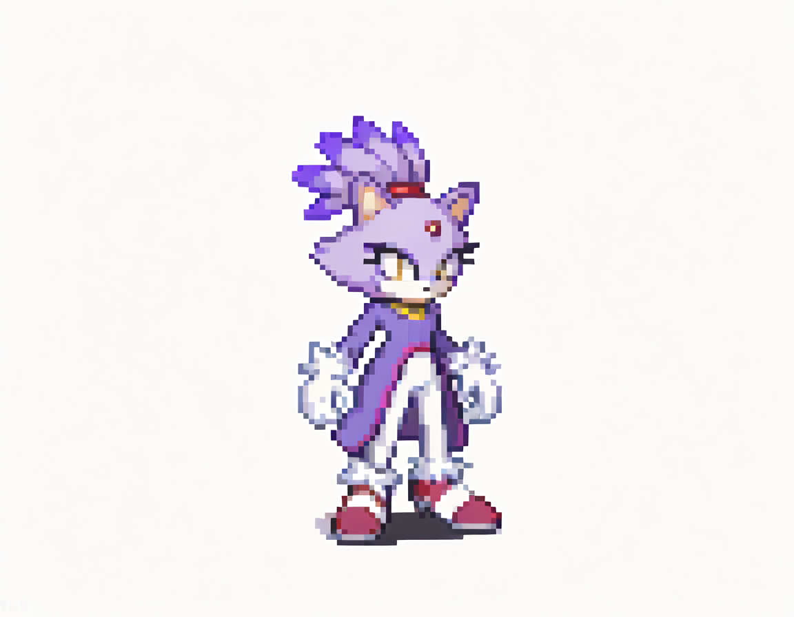 3D papercut shadow box of icon, no background, white background, simple background, ic0n art style, pixel art, plain background, blaze the cat, purple coat, white pants, white gloves . layered, dimensional, depth, silhouette, shadow, papercut, handmade, high contrast