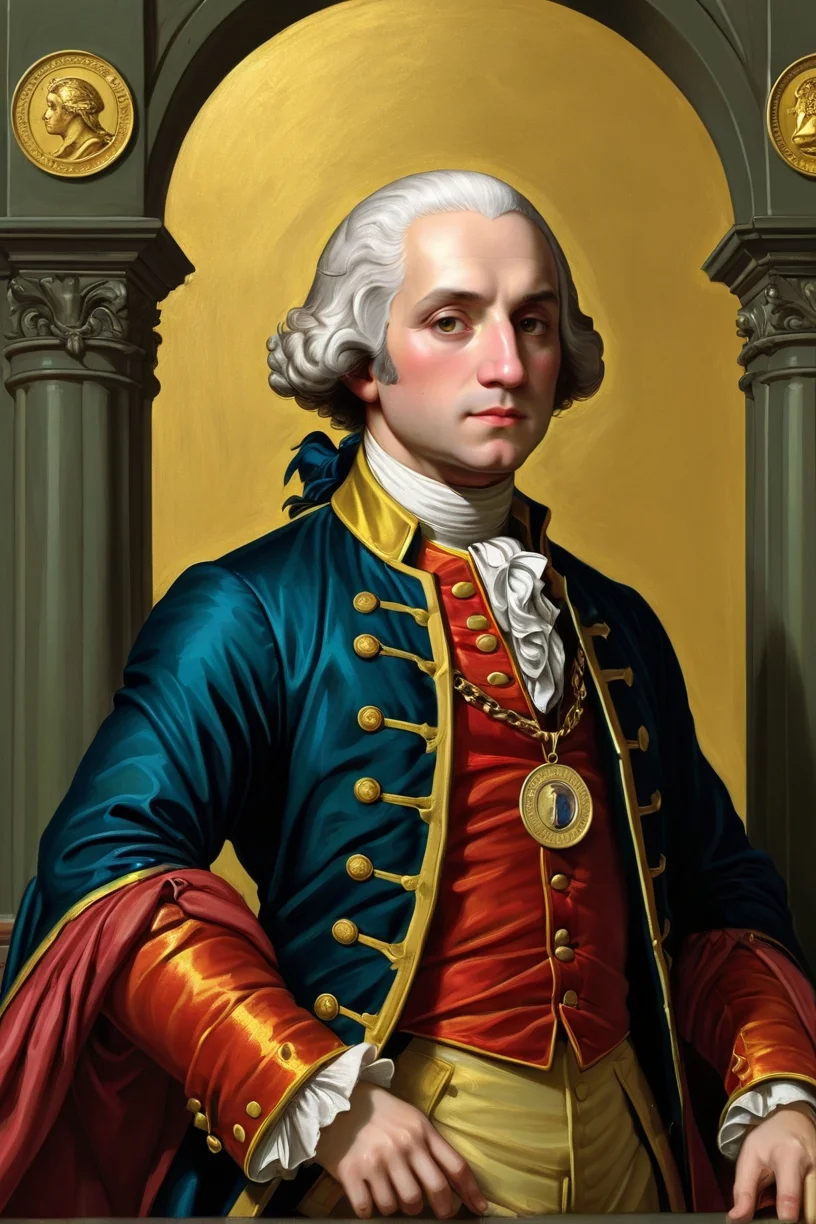 landscape,"a photorealistic colored pencil sketch of a distinguished George Washington wearing a gold chain around his neck with a small Doubloon coin attached as a necklace. This 4K HD image is Trending on Artstation, featured on Behance, well-rendered, extra crisp, features intricate detail and the style of Unreal Engine.", zPDXL2, Art painting by Mike Mignola and Caravaggio and Diego Fazio, ,,
<lora:extremely_detailed:1> extremely detailed,
<lora:add-detail-xl:1.2>,
<lora:tbh76-sdxl:0.15> Style of Mark Ryden,
<lora:tbh117-sdxl:0.15> style of Sandro Botticelli,
<lora:Wild_Anime_2025:0.7>,, Magic realism painting art style, surreal compositions, vibrant colors, blurs the line between reality and fantasy, Baroque art style, dynamic composition, dramatic lighting, rich colors, intricate details, professional-grade execution, captures the grandeur and theatricality of the Baroque period, oil painting art style from Renaissance period, masterful composition, Renaissance mood, renaissance oil painting, brush strokes