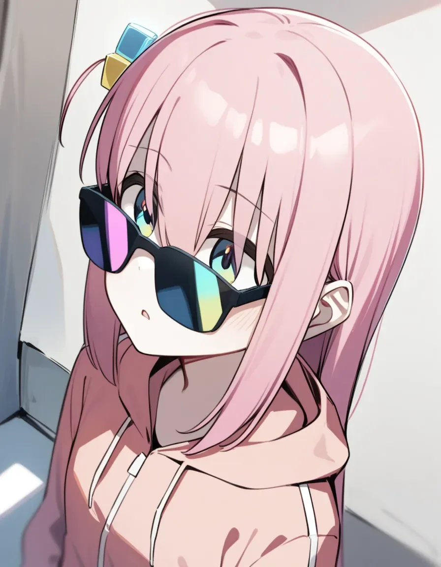 BA_sunglasses, 1girl, gotoh hitori, bocchi the rock!
<lora:BA_sunglasses_animagine:1>