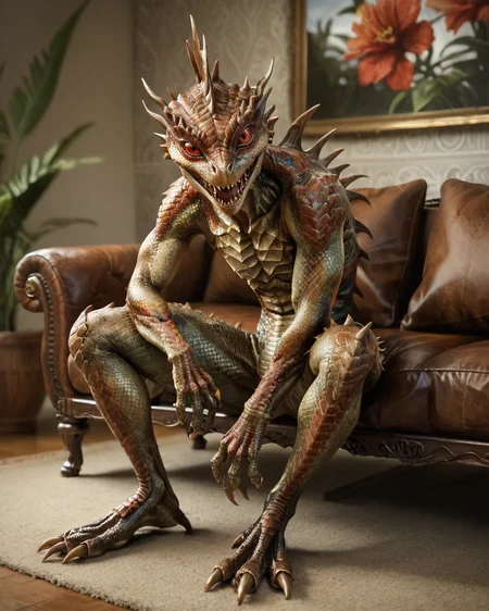 score_9, score_8_up, score_7_up, intricate details, rating_questionable,
<lora:homri52:1>
,
<lora:Chupacabra:0.8>, 1boy(Chupacabra, scaly skin, spines, red eyes, looking at the viewer, solo, happy,
full body, typical clothing, sitting on sofa) comfy living room,
4k,
detailed background, depth of field,
<lora:ral-chrosc-clr:0.5>, ral-chrosc-clr,
<lora:Expressive_H:0.5>, Expressiveh,
<lora:xl_more_art-full_v1:0.3>,
<lora:add-detail-xl:0.3>,