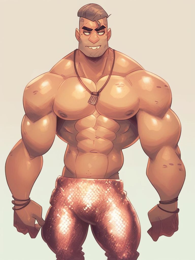 beautiful dirty blond, athletic figure, Sequin pants, topless
score_8_up <lora:Rapscallion:1>