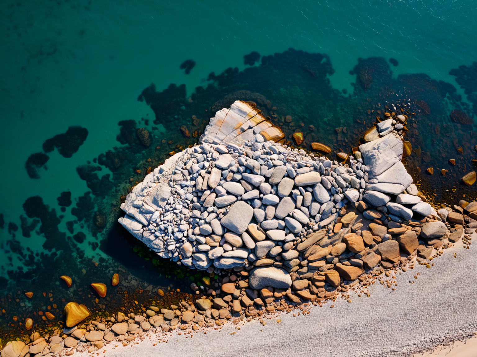 big stylized light grey shape of a fish made of rocks, landart
Aerial, rocks, beach, water, river, road, sea, island
<lora:xl_more_art-full_v1:1>