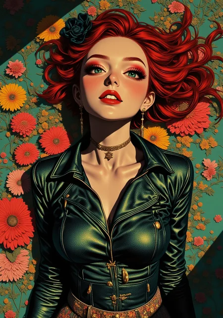 Niji_anime. High resolution.Best quality.White Balance. light and shade contrast. high quality rim lighting.Surrealistic. Female fantasy art.Closeup wide angle fisheye lens. 1girl, red hair, green eyes, buxom, busty, gigantic long breasts, pushed up cleavage, deep cavernous cleavage, attractive, super model, burlesque overtones.
Create an ethereal painting by Salvador Dali: Electric cinematography, Skin tight clothing, Grungy shirt, Scents of lovers essence, Shadows of embrace, Old School, Erotic steampunk, Gothic neon, hyperrealistic anime, intimate POV, paramount sexiness