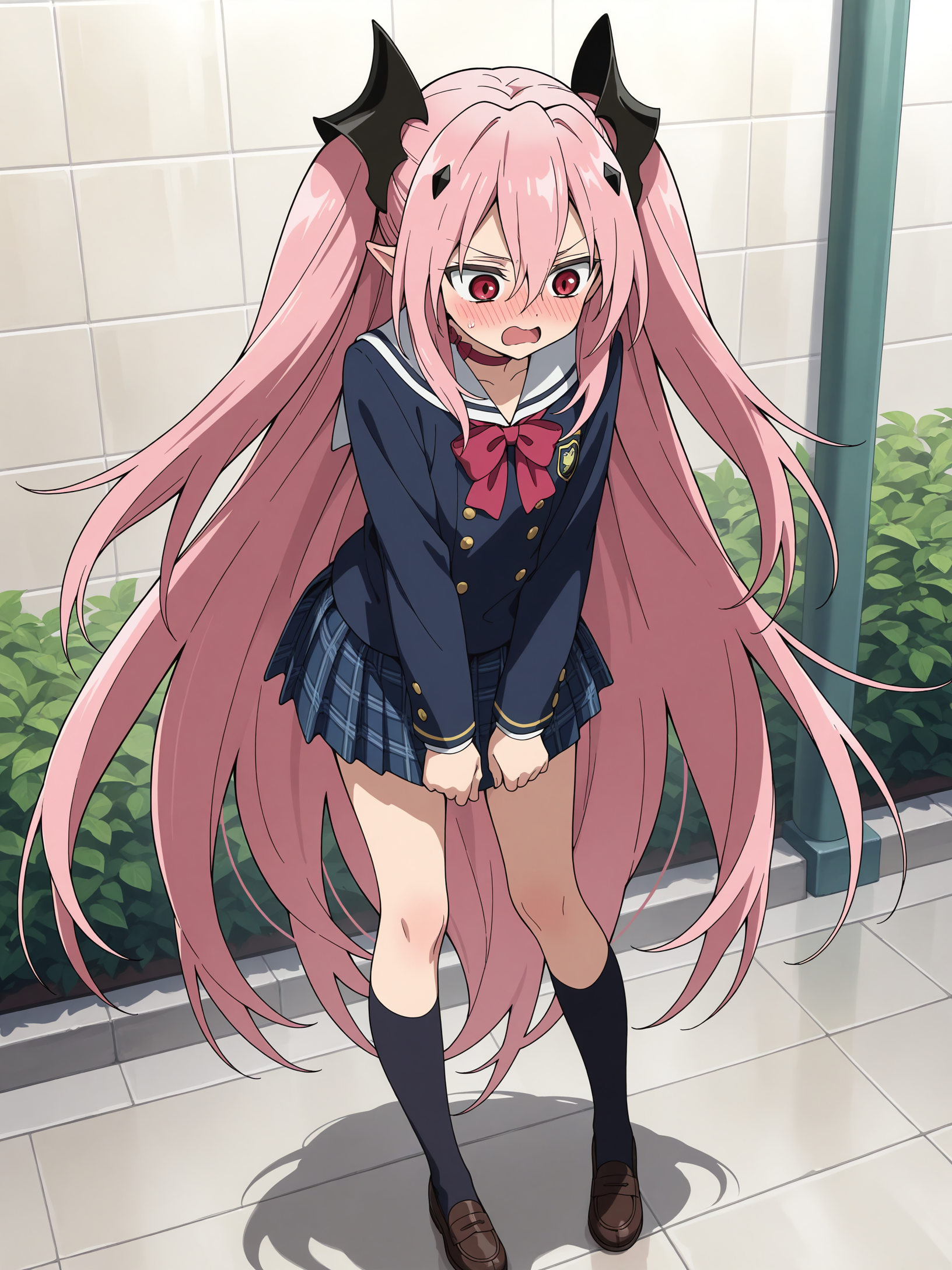 <lora:krul:0.9>,krul,school uniform,full body,flustered,