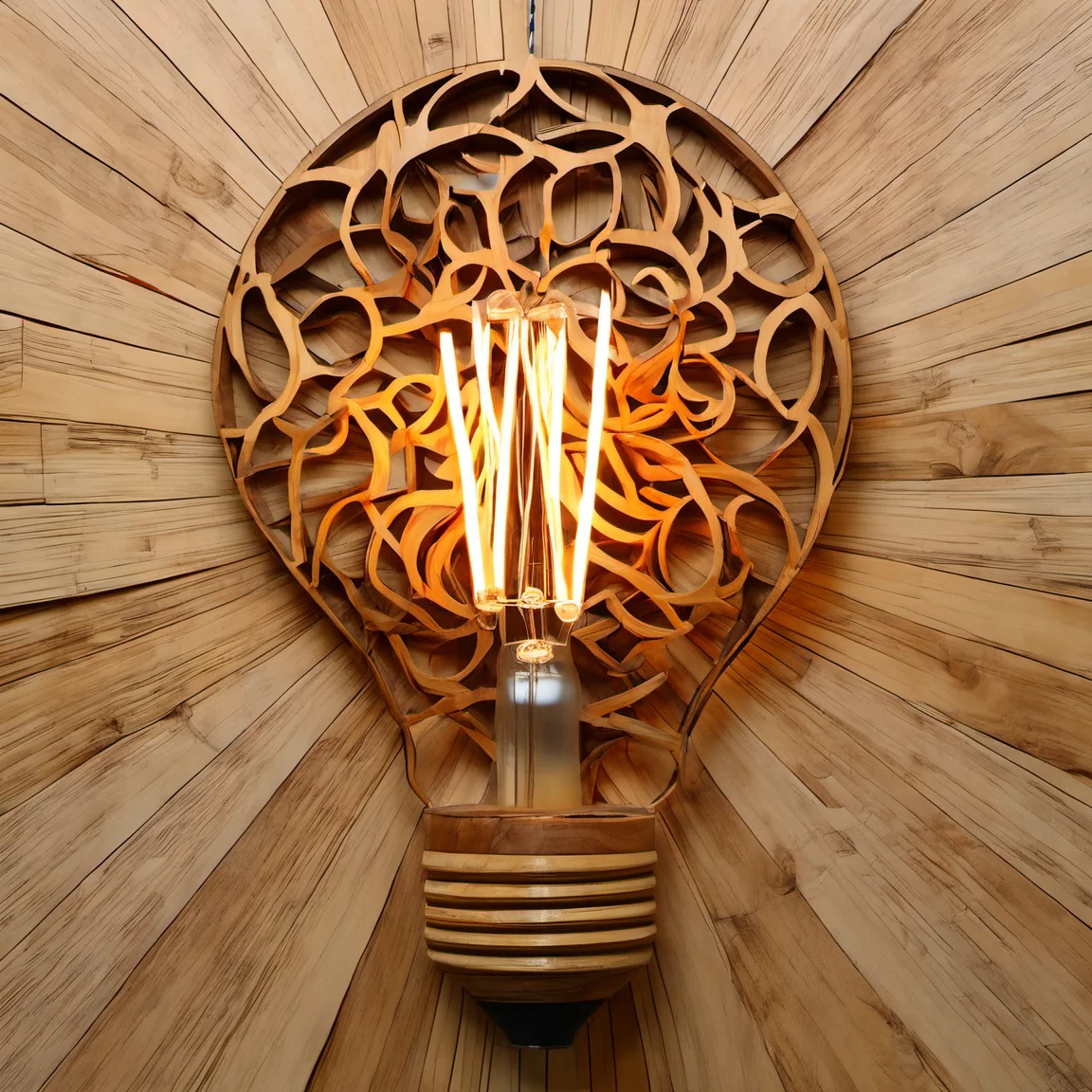 woodenart, wooden, bulb,<lora:woodenart:1>,