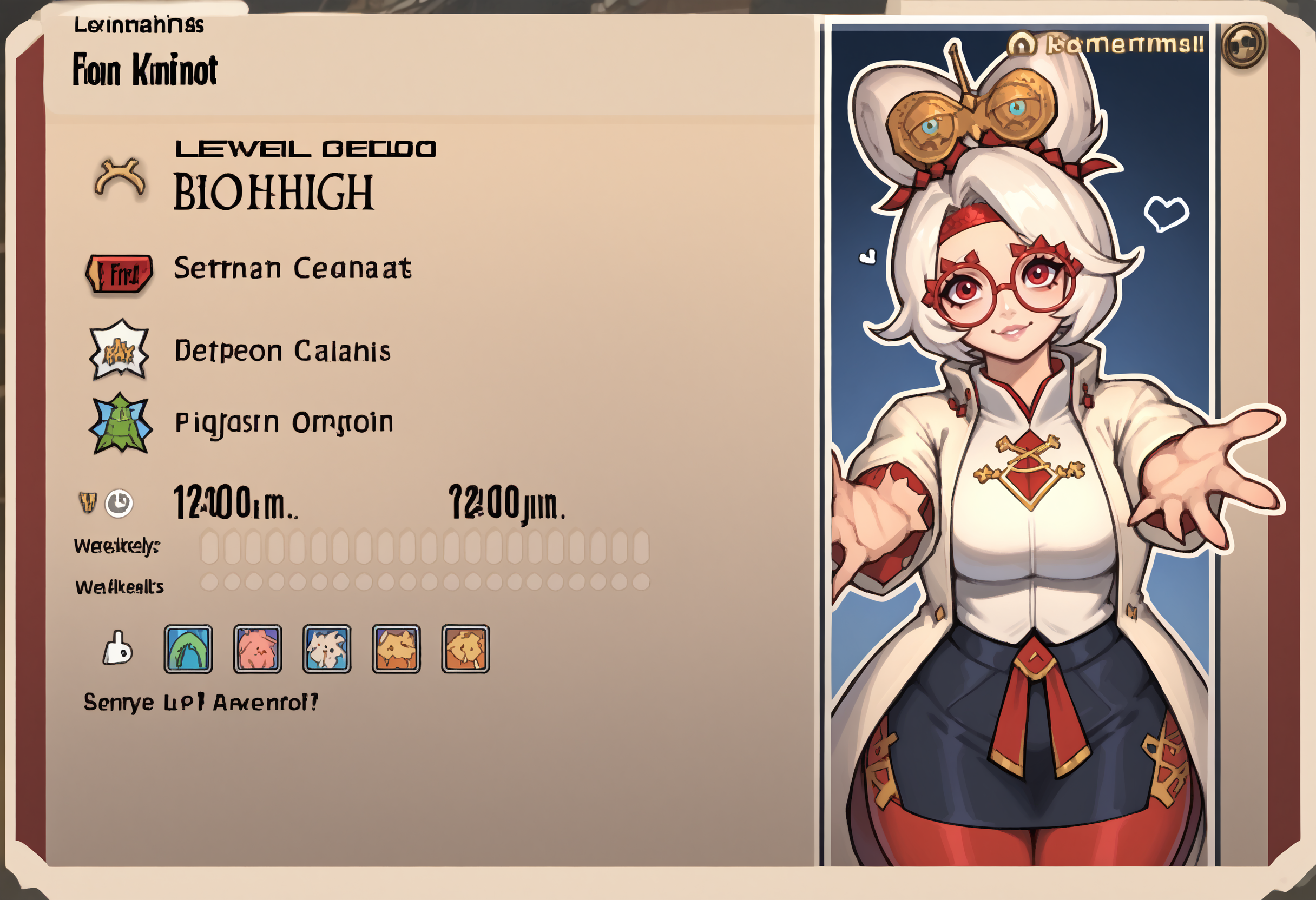 score_9, score_7_up BREAK XIVaPlate, english text,solo,purah,hair ornament, red headband, red glasses, sleeveless shirt, white coat, black skirt, red leggings,reaching towards viewer, looking at viewer,curvy,light smile,lips,hearts,outline <lora:clamXIVaPlate_v10:1> <lora:purah-pdxl-nvwls-v1:0.8>