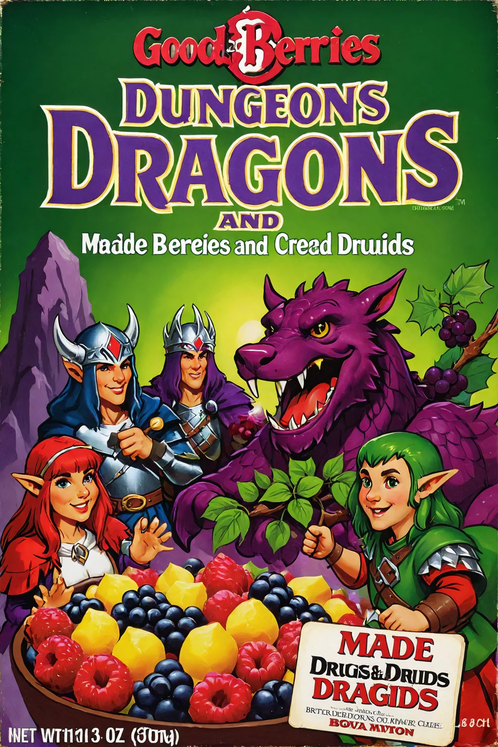 "good berries", Dungeons and Dragons, made by druids, <lora:cereal_box_sdxl_v1:0.8>