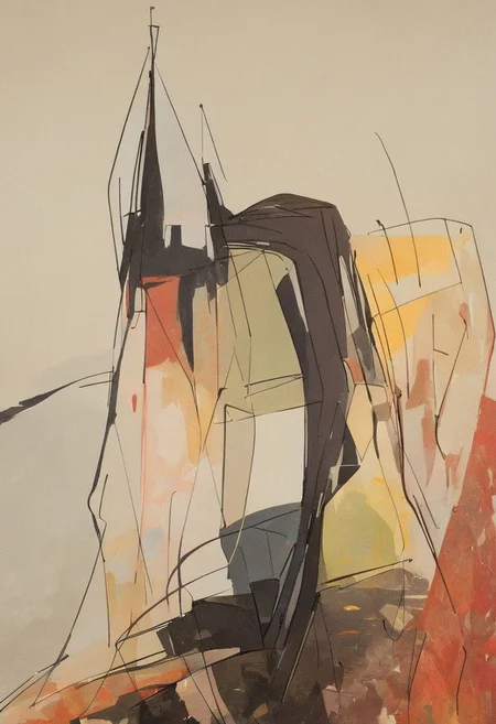 (Silhouette of a house on the cliff beside coast, flat painting background:1.5),
(abstract painting, impressionism, watercolor, oil painting brushstrokes, oil painting texture:1.3),
(brutalist architecture, BRIGHT green AND DARK BROWN color palette, curve LINE, circle, ellipse, core), AK, abstract, deconstruction, geometry, geometric composition,paint painting,harmonious colors, black frame,rectangle, tilt, flat painting, framex, horizontal, Constructivism, Fauvism,