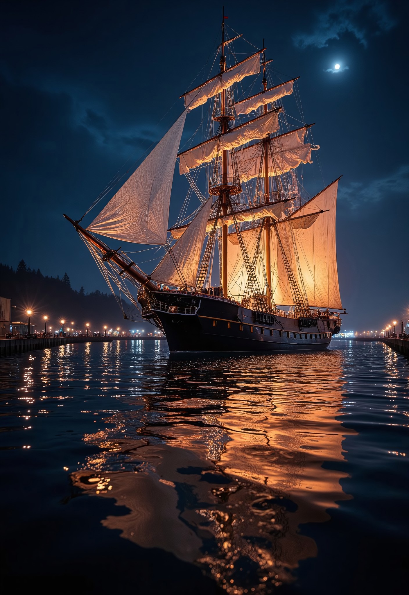 aidmaimageupgrader, a high quality digital image of an intricate I see a ship in the harbor I can and shall obey But if it wasn't for your misfortune I'd be a heavenly person today, they glow at night