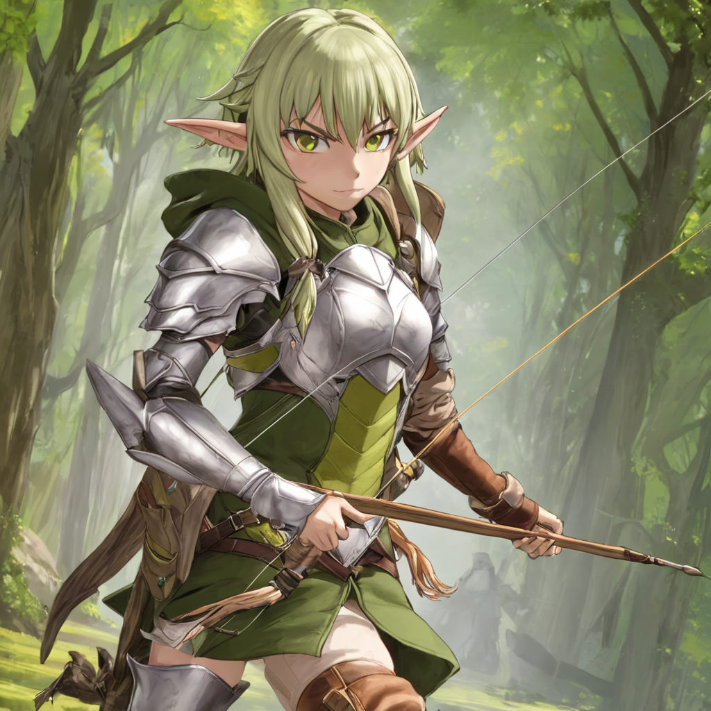 1girl, high elf archer \(goblin slayer!\) <lora:high elf archer:0.75>, detailed background, masterpiece, best quality, high quality, absurdres