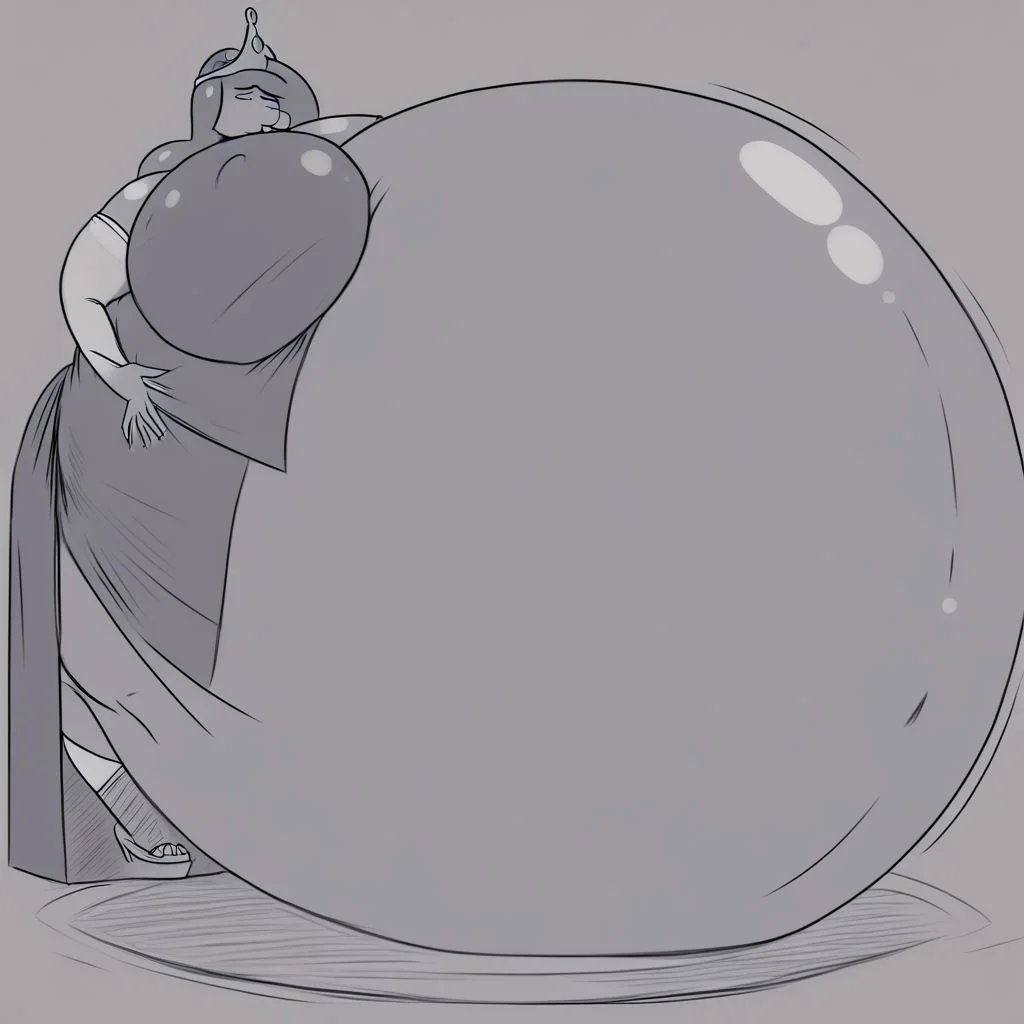 belly size bigger than main body)), (gigantic belly:2.0), goddess, Princess Bubblegum