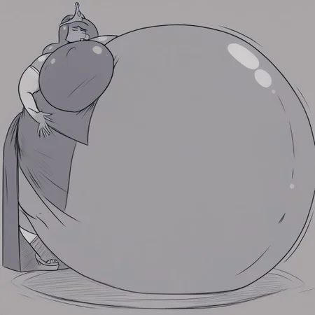 belly size bigger than main body)), (gigantic belly:2.0), goddess, Princess Bubblegum