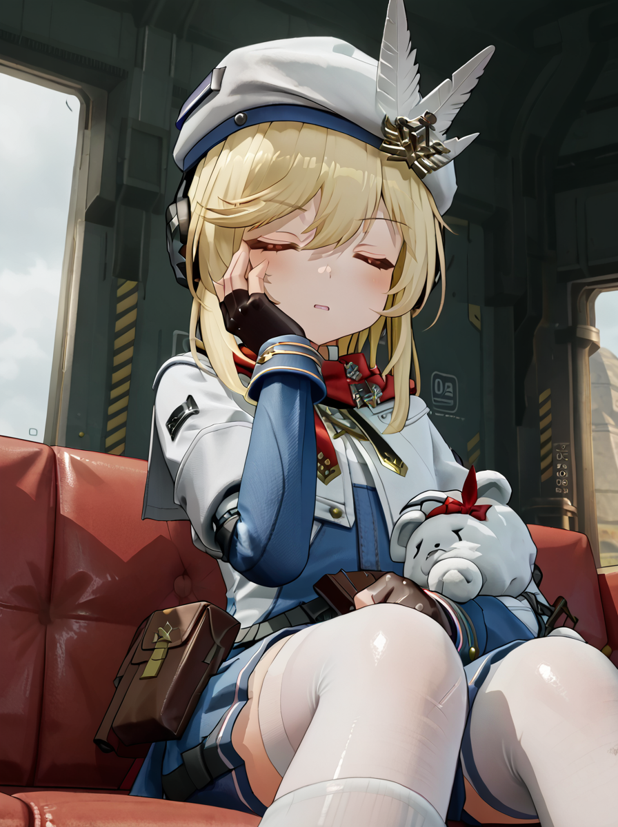 detailed background, shiny skin, rating safe, 
<lora:nagant.pony:1>,
nagant, 
sit, sofa, looking down, closed eyes, low angle, looking at viewer, hand on cheek, sighing,  parted lips, upper body, disappointed,