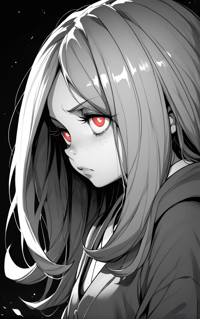 <lora:Sucy:1> sucy manbavaran, little witch academia, <lora:MythM4ngaStyle:1> monochrome, red eyes, black background,, score_9, score_8_up, score_7_up, score_6_up, score_5_up, score_4_up, BREAK