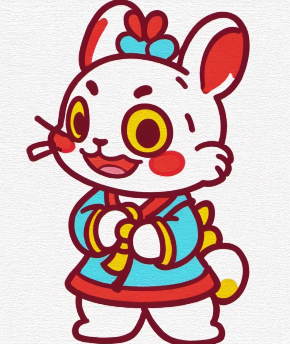 china chic emoticon, rabbit, <lora:cic:0.7>