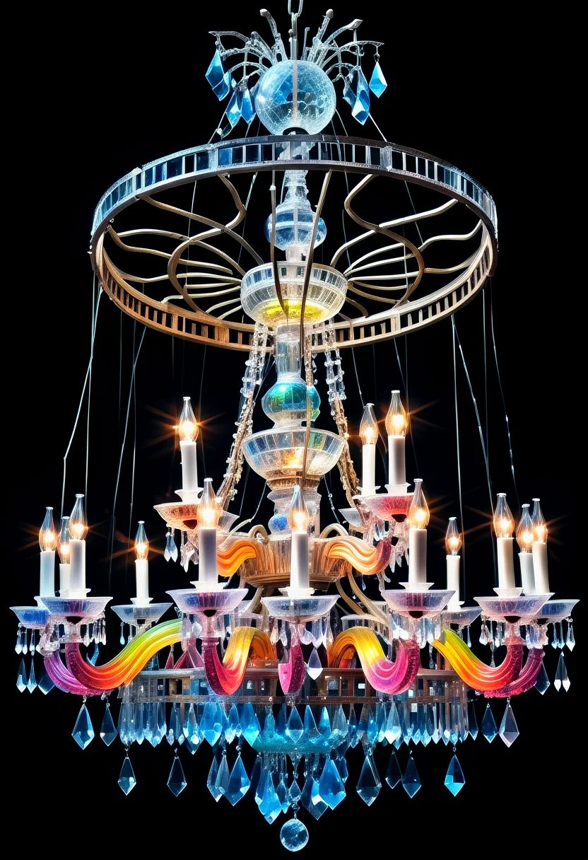 An ornate chandelier composed of countless tiny crystals that refract light into a dazzling array of colors, creating an ethereal, cosmic display, alluring, by Minjae Lee, Carne Griffiths, Emily Kell, Steve McCurry, Geoffroy Thoorens, Aaron Horkey, Jordan Grimmer, Greg Rutkowski, amazing depth, double exposure, surreal, geometric patterns, intricately detailed, bokeh, perfect balanced, deep fine borders, artistic photorealism , smooth, great masterwork by head of prompt engineering <lora:add-detail-xl:2> <lora:Double_Exposure:0.5>