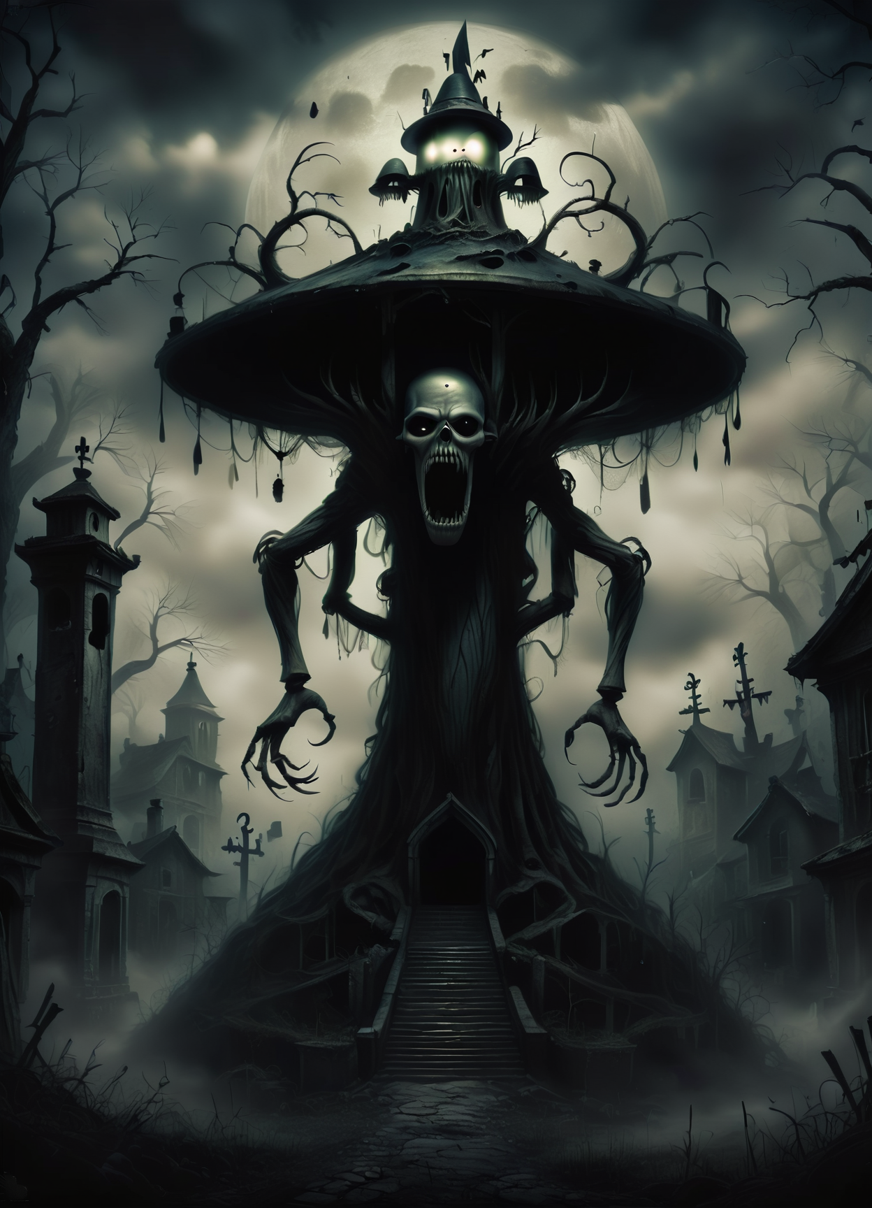 DonMGl00myN1gh7m4r3XL,score_9, score_8_up, score_7_up, score_6_up, female muun, gravecaller,fey sorcerer,  creepy, gloomy, rating_safe <lora:DonMGl00myN1gh7m4r3XL:0.65>