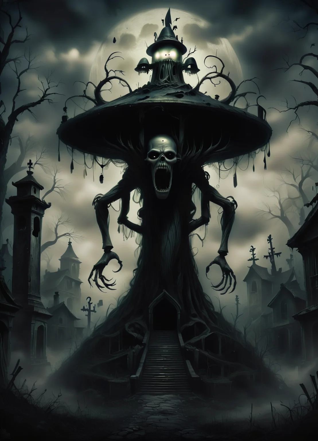 DonMGl00myN1gh7m4r3XL,score_9, score_8_up, score_7_up, score_6_up, female muun, gravecaller,fey sorcerer, creepy, gloomy, rating_safe <lora:DonMGl00myN1gh7m4r3XL:0.65>